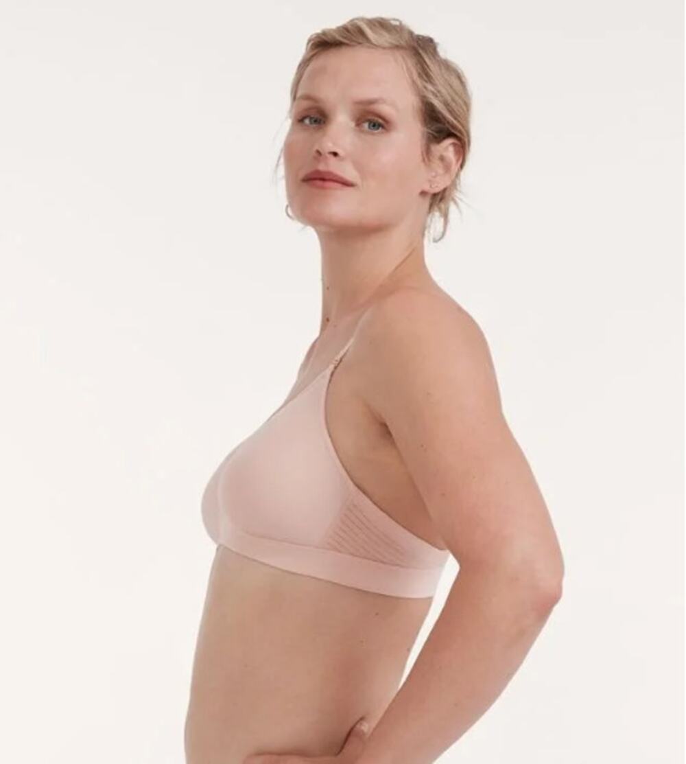 THIRDLOVE NWT 24/7™ Seamless Stripe Wireless Bra // 30F